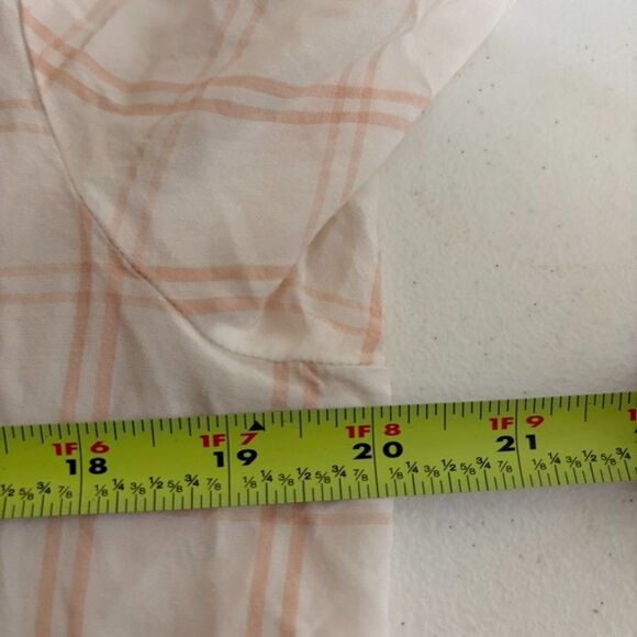 Calvin Klein Blouse Women's Medium Plaid Button Up Long Sleeve Casual Top - Picture 9 of 9